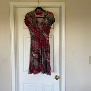 Very cute short sleeve summer dress with small frill at the hem